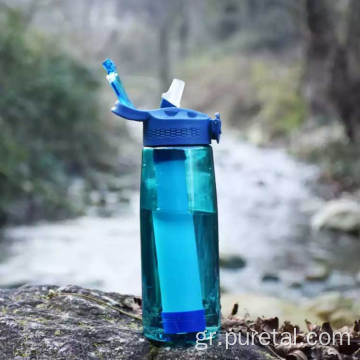 Αθλητισμός BPA Δωρεάν μπουκάλι φίλτρου νερού Tritan